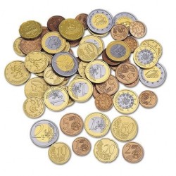 100 pièces de monnaie en Euro