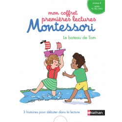 Mon coffret premières lectures Montessori : Le bateau de Tom - Niv. 2 - 4/7 ans