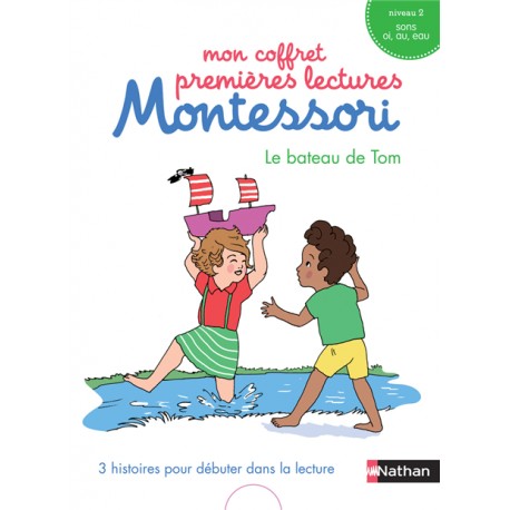 Mon coffret premières lectures Montessori : Le bateau de Tom - Niv. 2 - 4/7 ans